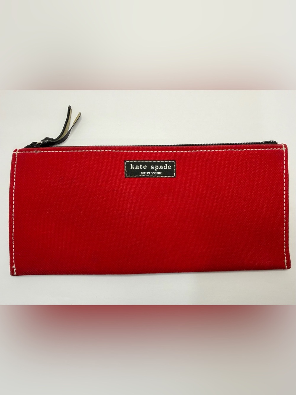 Vintage Kate Spade Red Zipper Pouch